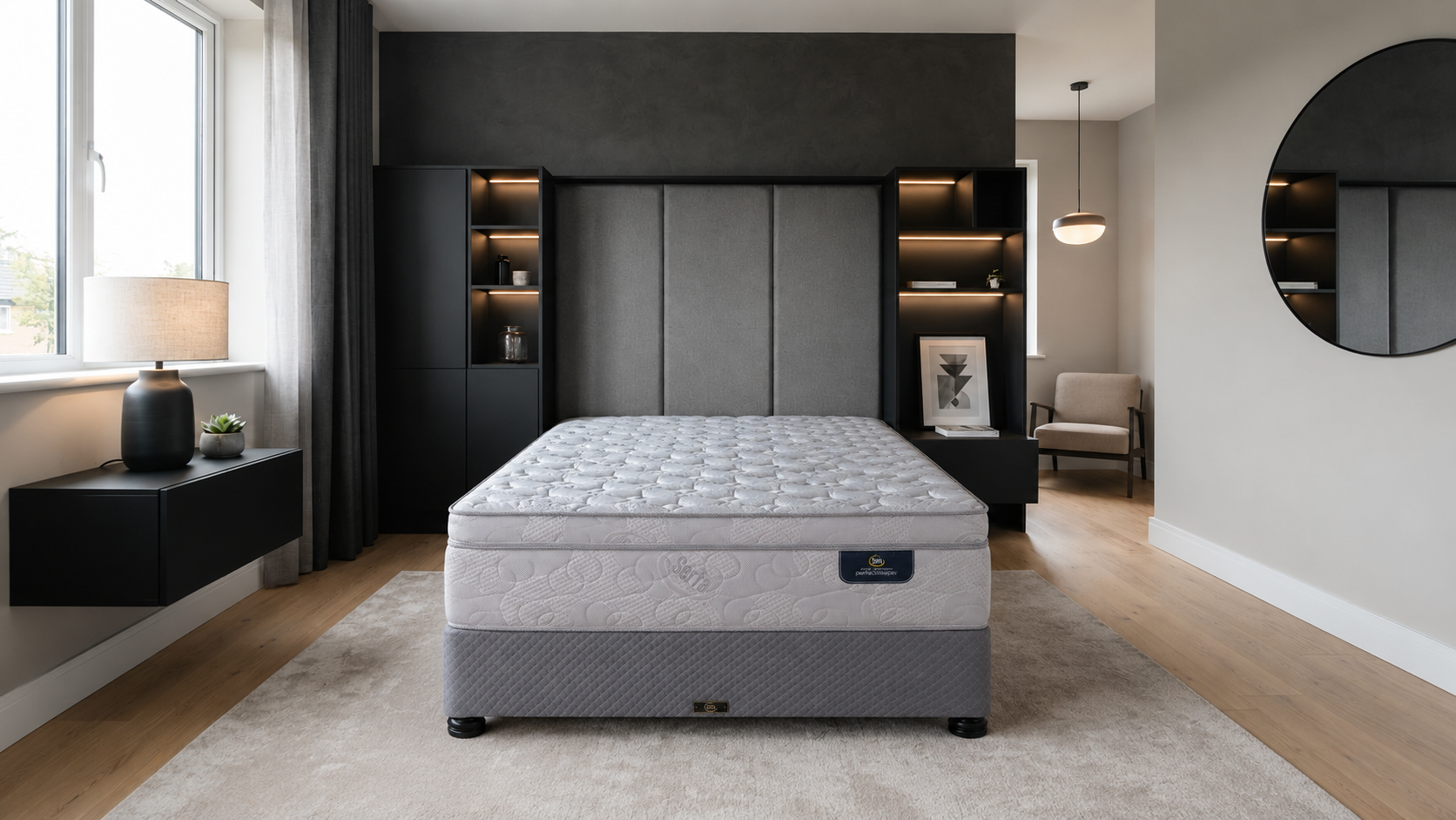 Serta Perfect Sleeper mattress in a modern bedroom
