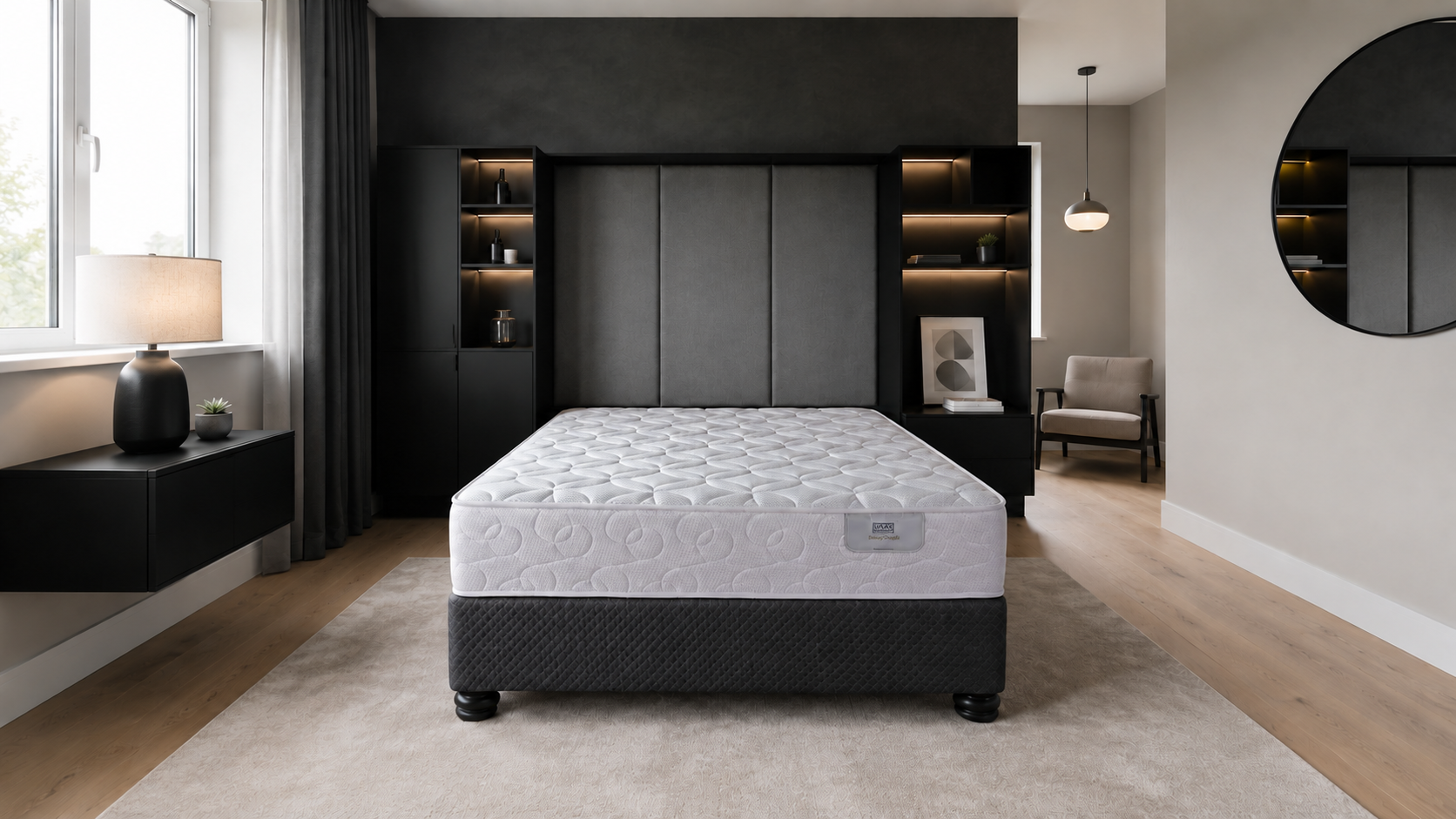 Lylax bed in a contemporary bedroom